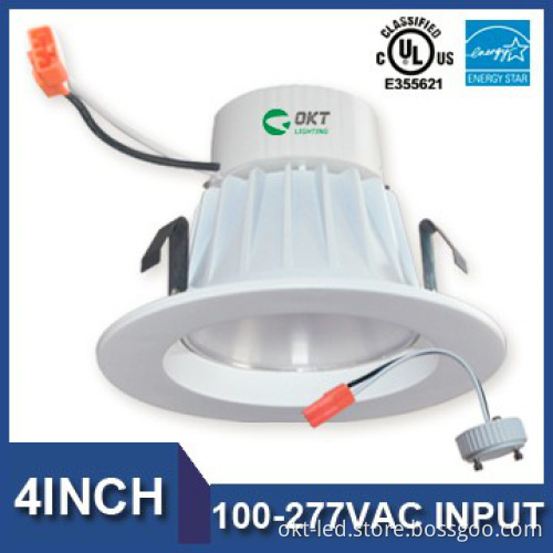 US and canad Energy Star ul 4inch9W Dimmable led recessed downlighting